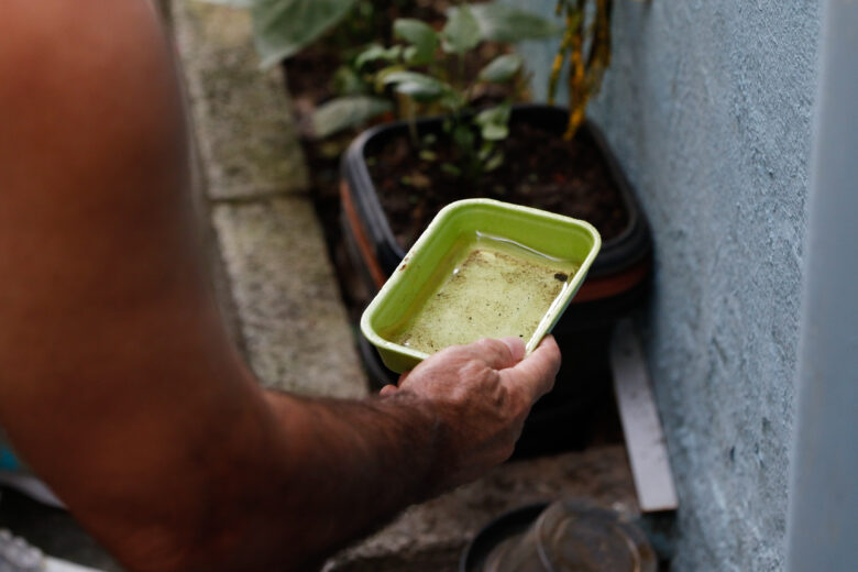 São Paulo (SP), 30/03/2023 - Agentes de vigilância em saúde fiscalizam e orientam moradores sobre focos do mosquito Aedes aegypti, transmissor da dengue, em Perdizes. Foto: Fernando Frazão/Agência Brasil