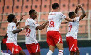 Santos x Bragantino ao vivo; onde assistir, horário e escalações do jogo desta quarta (27) pelo Paulistão. Foto: Ari Ferreira/RB Bragantino