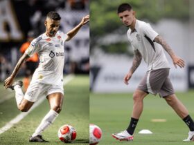 Santos x Corinthians: onde assistir ao vivo o jogo do Santos e do Timão pelo Paulista nesta quarta (7). Foto: Ivan Storti/Santos e Rodrico Coca/Ag. Corinthians