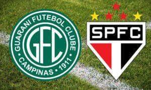 Onde assistir Guarani x São Paulo