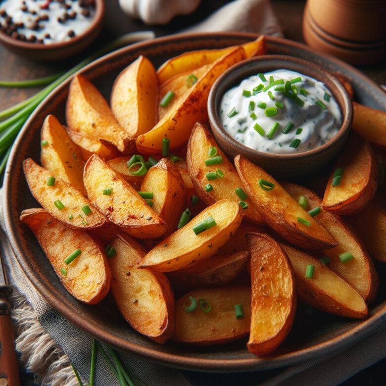 Receita de batata rústica na airfryer