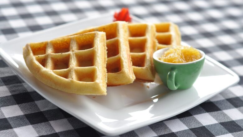 Receita de waffle