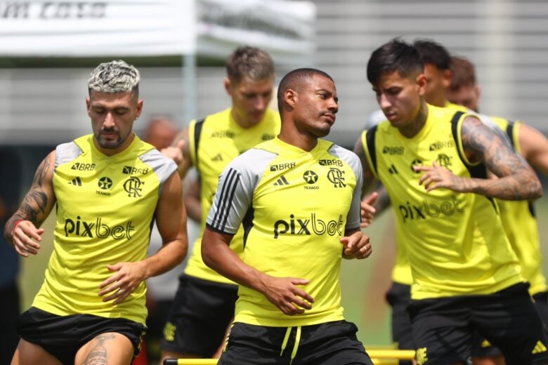 flamengo, treino, futebol Por: Gilvan de Souza/CRF/Direitos Reservados