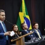 Em seu discurso, o governador também destacou a importância da independência dos três poderes.               Crédito - Mayke Toscano/Secom-MT