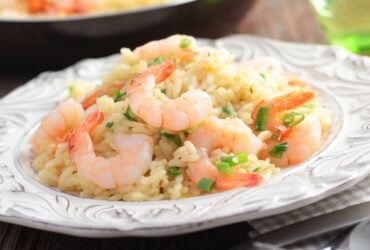 Receita de risoto de camarão