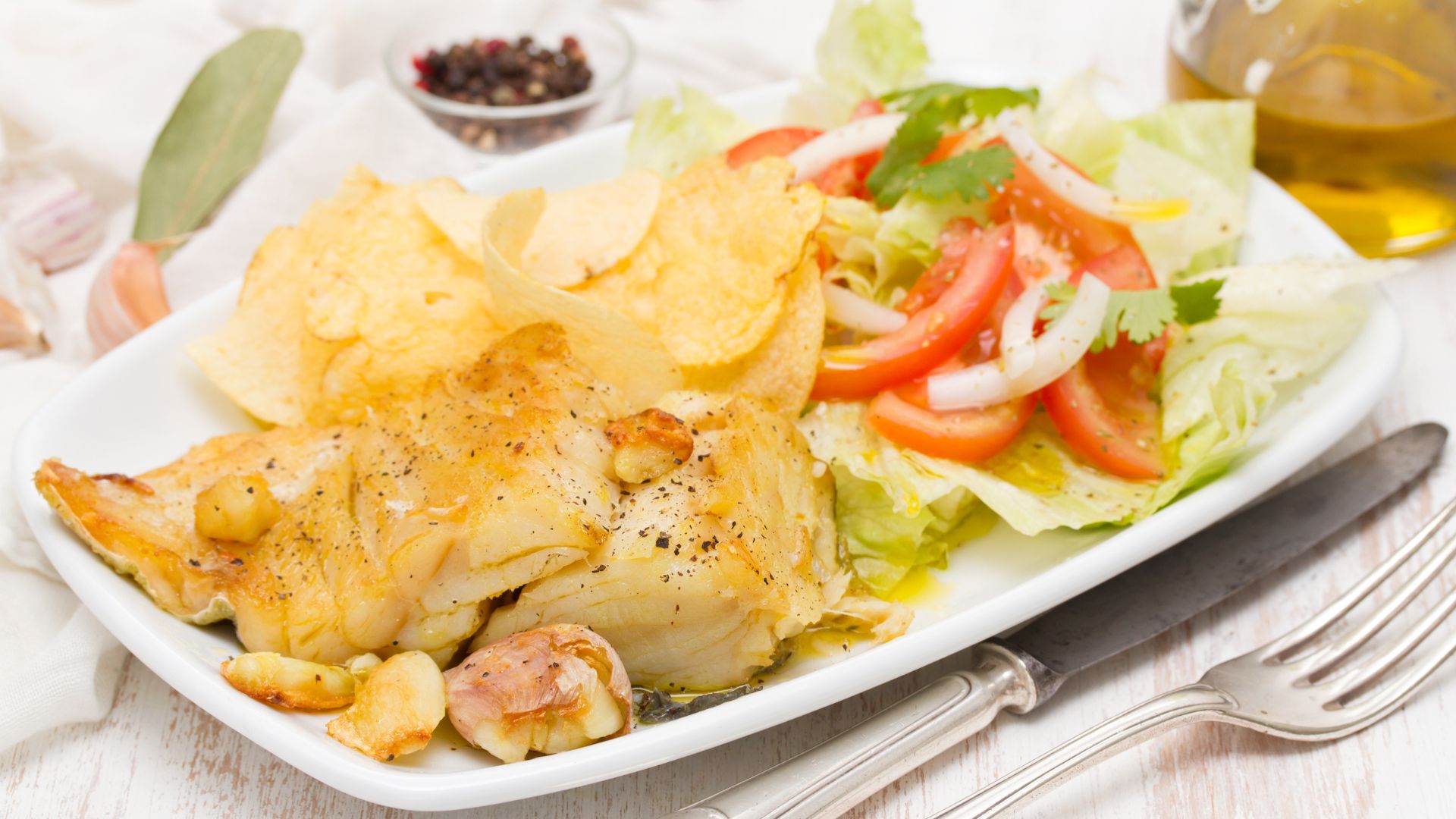 Receita de salada de bacalhau com batatas