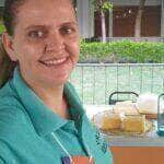 Vandecleia Prochnow se dedica à produção de queijo, no Distrito de Nossa Senhora da Guia - Foto por: Arquivo pessoal