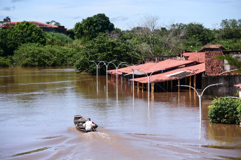 Trizidela do Vale sofre enchentes após fortes chuvas Por: Twitter do Governador do Maranhão