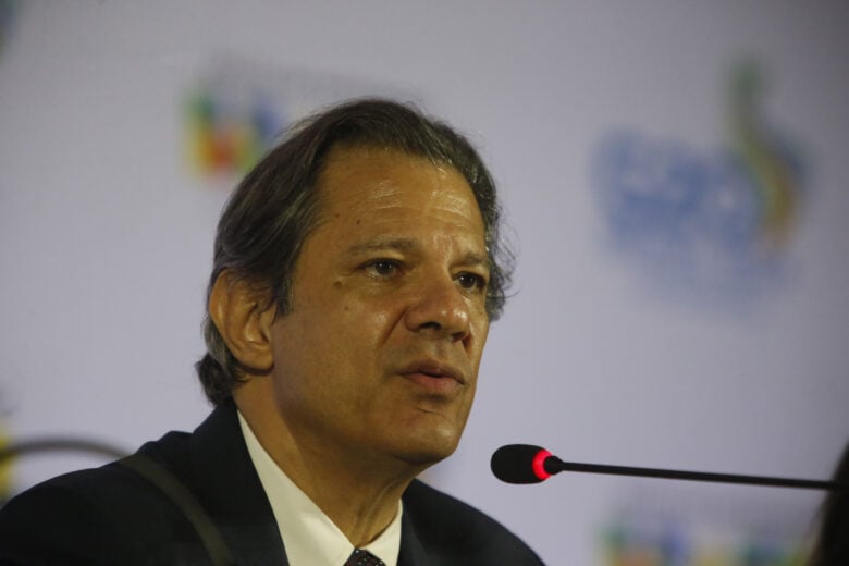 São Paulo (SP) 29/02/2024 - Ministro Fernando Haddad concede entrevista coletiva após reunião do G20. Foto Paulo Pinto/Agência Brasil