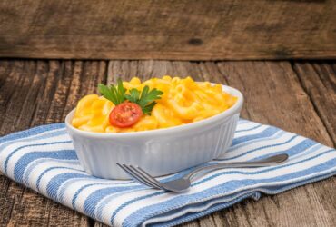 Receita de macarrão com cheddar