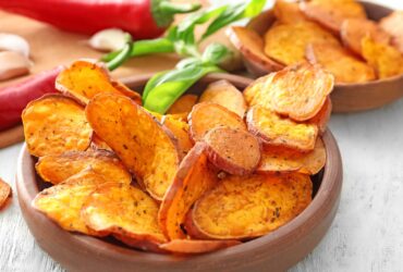 Como fazer chips de batata doce