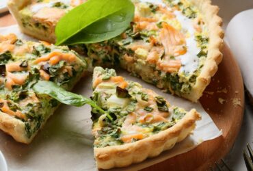 Receita de quiche de espinafre