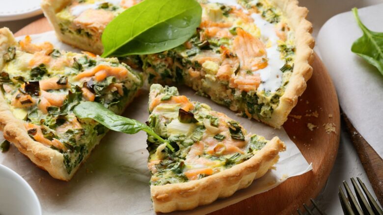 Receita de quiche de espinafre