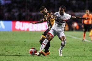 Lance de São Paulo x Novorizontino. Foto: Mauro Horita e Rebeca Reis/AG. Paulistão