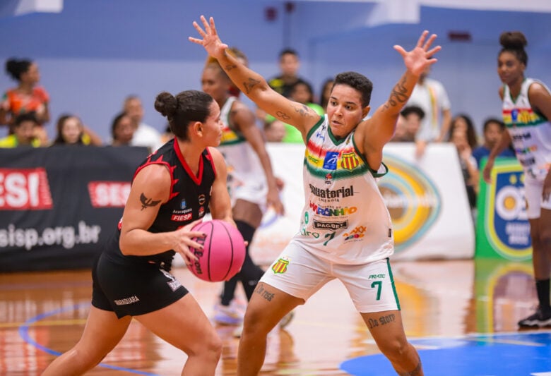 São Luís-MA 23-03-2024 Sampaio Basquete vence em reedição de final e segue invicto na LBF Maranhenses derrotam líder Sesi Araraquara e sobem na classificação. Foto João Marcos/Divulgação LBF