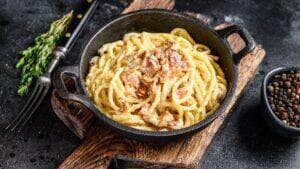Receita de macarrão a carbonara