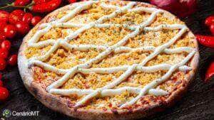 Pizza de frango com catupiry