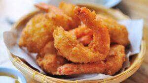 Receita de camarão frito
