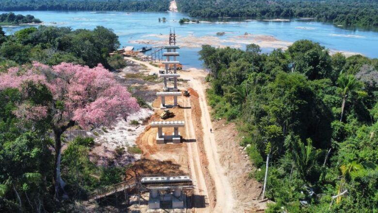 Ponte de mais de 1,3 quilômetro sobre o Rio Juruena será a maior do Estado Crédito - Prefeitura de Nova Bandeirantes-MT