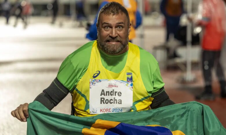 ANDRÉ ROCHA, Mundial de Atletismo KOBE Por: Alessandra Cabral/CPB/Direitos Reservados