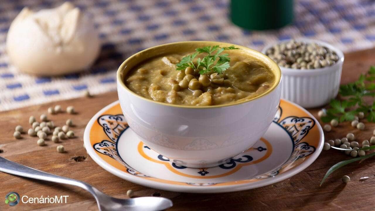 Receita de caldo de ervilha