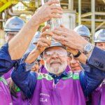 24. 05. 2024 - Presidente da República, Luiz Inácio Lula da Silva, durante visita à planta de produção de etanol de segunda geração, no Parque de Bioenergia Bonfim. Guariba - SP.   Foto: Ricardo Stuckert / PR