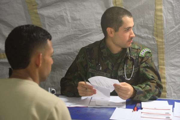 Hospital de campanha inicia atendimentos em Canoas - Sargento Lucas/CECOMSAER