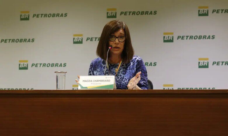 Rio de Janeiro (RJ) 27/05/2024 – A presidente da Petrobras, Magda Chambriard, fala à imprensa sobre sua gestão da companhia. Foto: Fernando Frazão/Agência Brasil