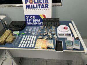 Policiais militares apreendem drogas e detêm suspeito durante patrulhamento em Sinop_6651e74e928b3.jpeg