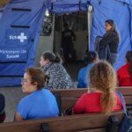 Canoas (RS), 21/05/2024 – CHUVAS/ RS - ABRIGO - Abrigo para pessoas atingidas pela enchente, na ULBRA, em Canoas. - Hospital de Campanha da Força Nacional do SUS, montado na ULBRA. Foto: Rafa Neddermeyer/Agência Brasil