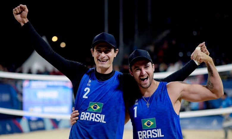 Jogos Pan-americanos Santiago 2023, Vôlei de Praia, André/ George Por: Alexandre Loureiro/COB/Direitos Reservados