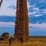 Cidade de Mato Grosso pode entrar no Guinness Book com fogueira de 64 metros