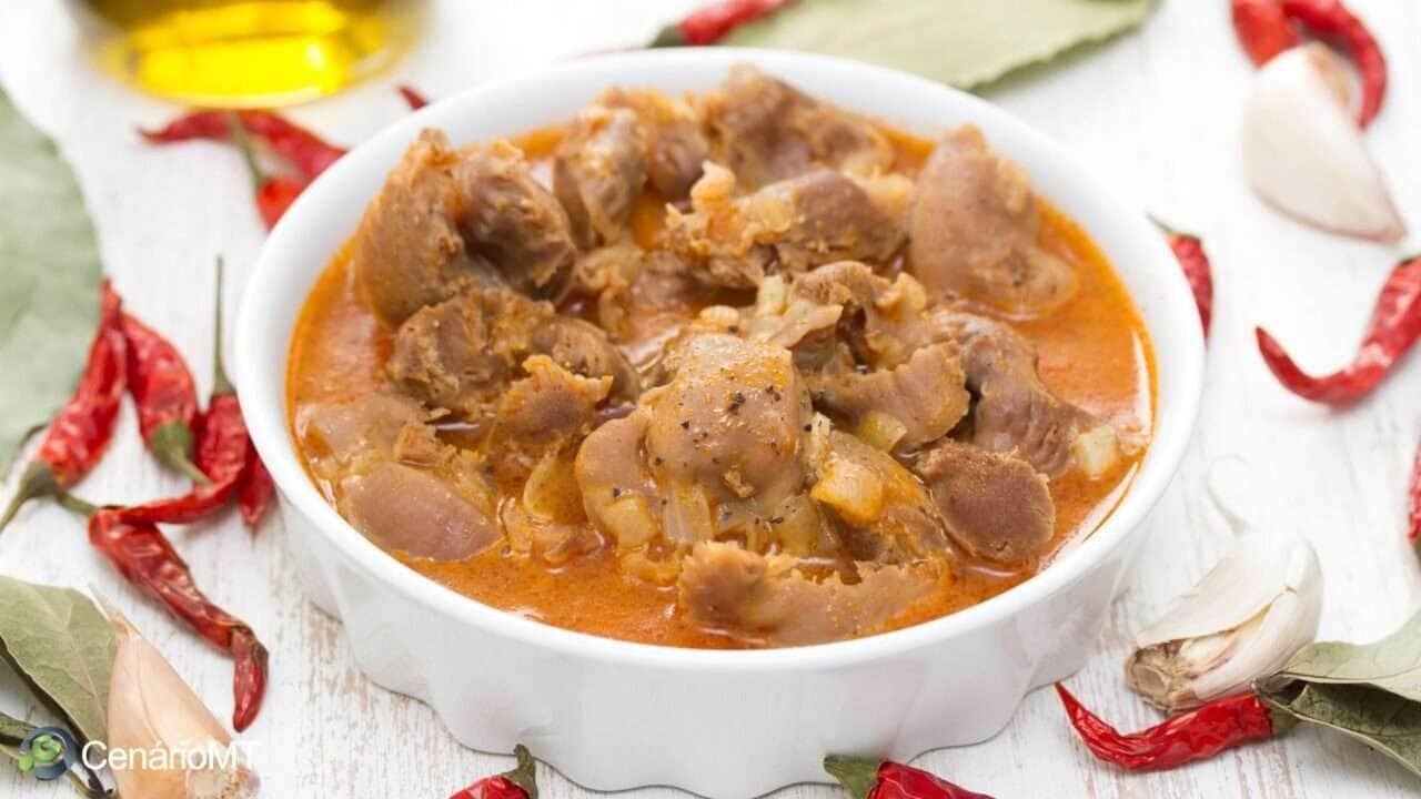 Como fazer moela com batata