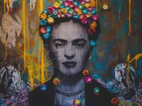 Parede de graffiti criativa com retrato de Frida Kahlo - Fotos do Canva