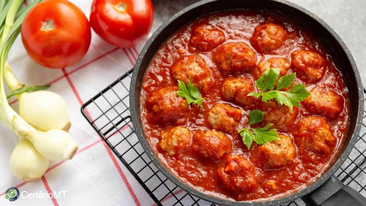 Receita de almondegas ao molho