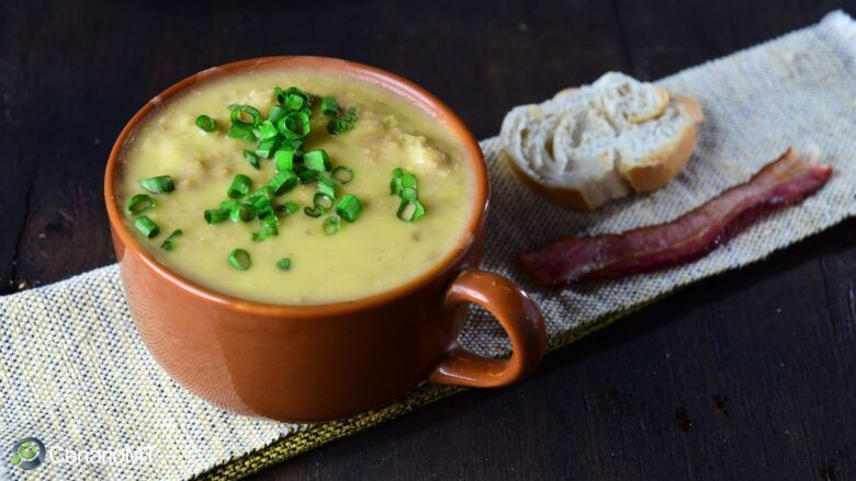 Receita de caldo verde com batata