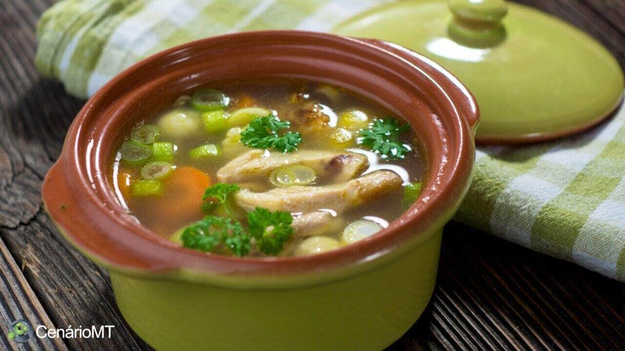 Receita de canja de galinha