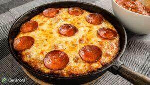 Receita de pizza de frigideira