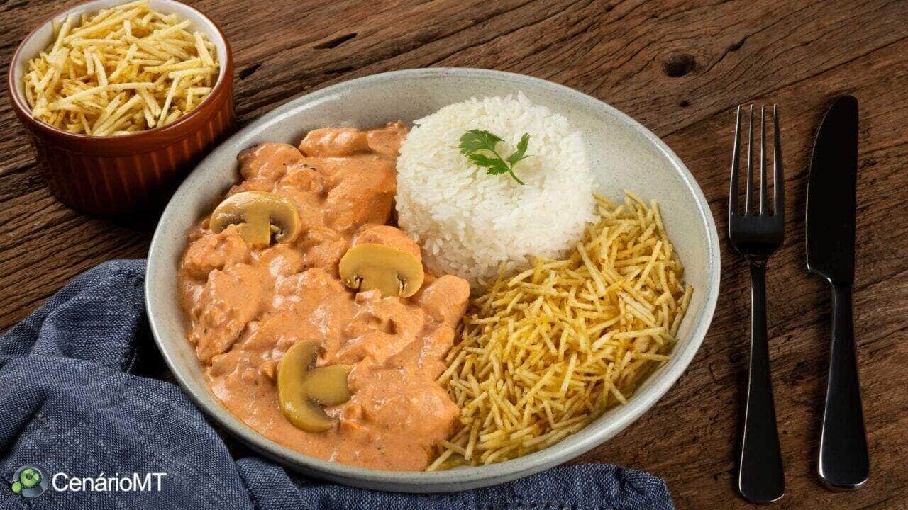 Receita de strogonoff de frango