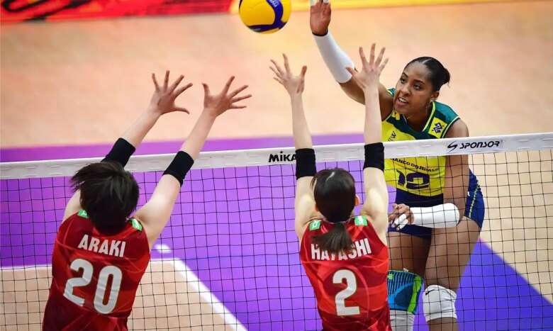 seleção brasileira feminina é superada pelo japão por 3 sets a 2 na semi da Liga das Nações de Võlei - em 22/06/2024 Por: Divulgação/Volleyball World