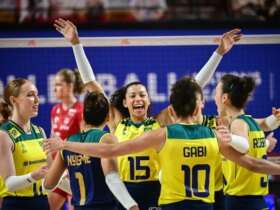Brasil vence Polônia de virada, por 3 sets a 1, e avança às quartas de final da LIga das Nações Feminina - em 12/06/2024 Por: Divulgação/Volleyball World