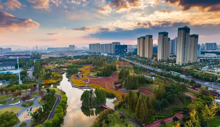 China. Projeto de cidade-esponja do paisagista e arquiteto chinês Kongjian Yu. Jinhua Harbin Qunli Stormwater Park. Foto Divulgação escritório Turenscape