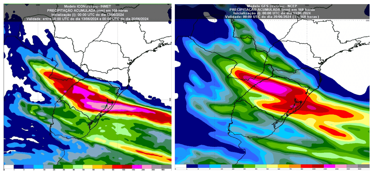 Chuva forte retorna ao Rio Grande do Sul neste fim de semana