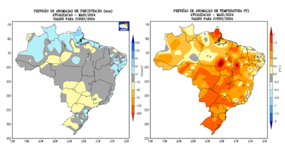 Como será o clima no Brasil em junho?