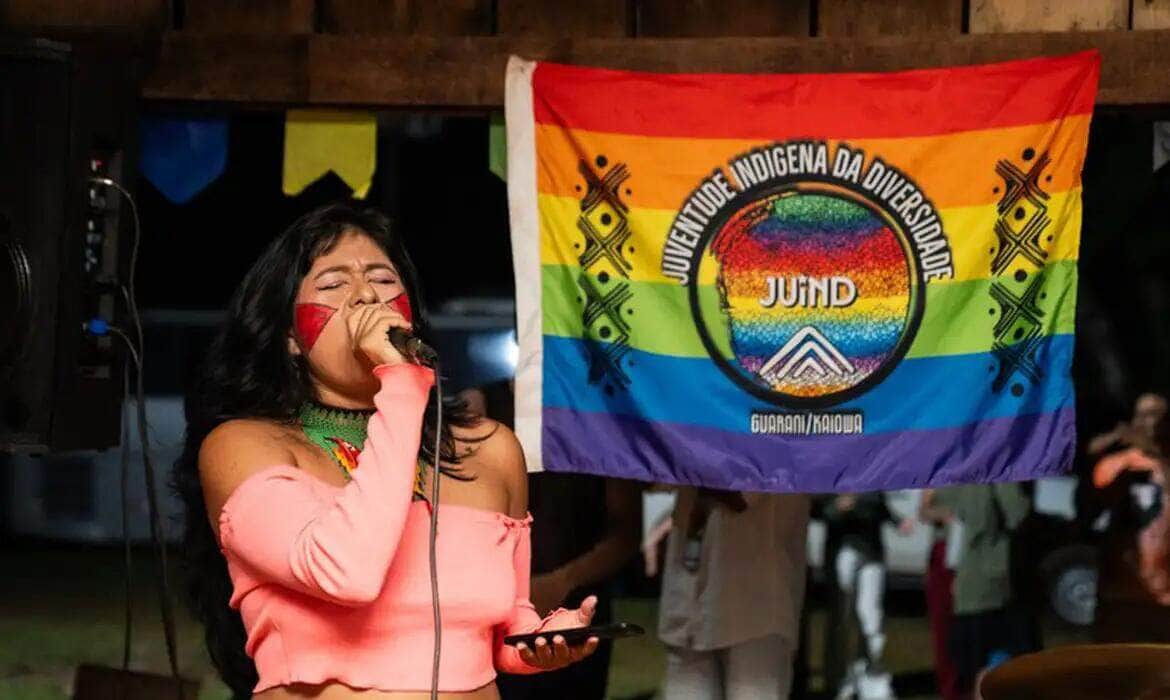 20. 06. 2024. Sidrolândia (MS) - Secretaria Nacional dos Direitos das Pessoas LGBTQIA+ do Ministério dos Direitos Humanos e da Cidadania (MDHC) realizou o primeiro Encontro LGBTQIA+ Indígena Guarani Kaiowá em evento piloto do Programa Bem Viver+. Crédito: Gustavo Glória/MDHC