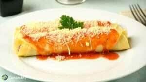 Receita de panquecas gratinadas