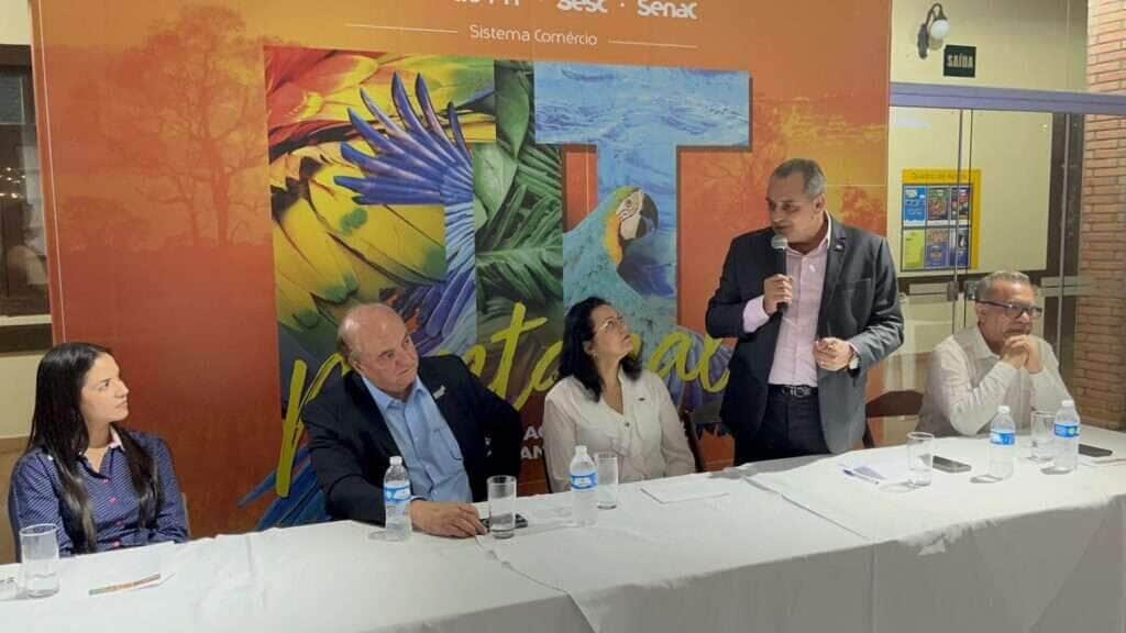 César Miranda destacou o sucesso da FIT Pantanal e dos resultados do investimento de R$ 3,9 milhões do Governo para a realização da feira  - Foto por: Assessoria/Sedec