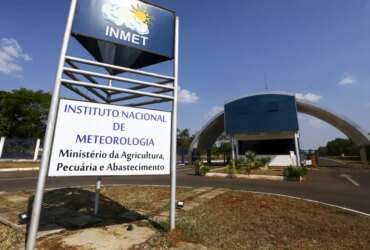 Fachada do instituto nacional de meteorologia (INMET), em Brasília. Por: Marcelo Camargo/Agência Brasil