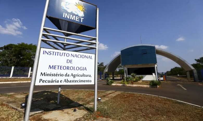 Fachada do instituto nacional de meteorologia (INMET), em Brasília. Por: Marcelo Camargo/Agência Brasil