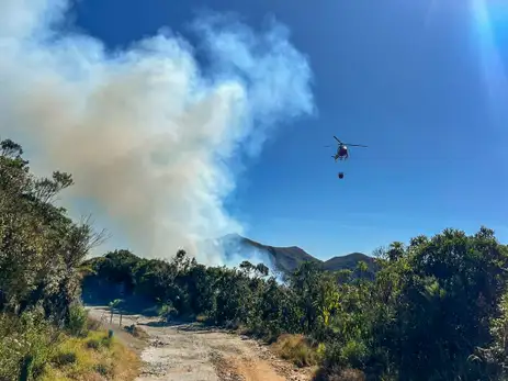 Rio de Janeiro (RJ) 16/06/2024 - Incêndio do Parque Nacional de Itatiaia. Foto: Corpo de Bombeiros RJ/Divulgação